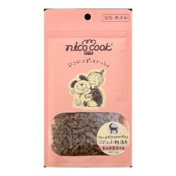 画像1: nico cook フリーズドライトライプ入り国産ジビエ小粒鹿肉  犬猫兼用 15g  [ 犬猫兼用 おやつ トリーツ nico cook ]