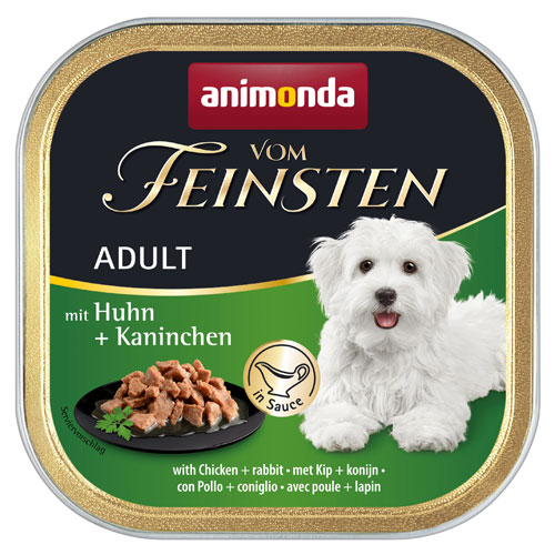 画像1: [82309] アニモンダ 犬用 フォムファインステン inソース 鶏・ウサギ・豚・野菜 150g  [ ドッグフード ウェットフード  animonda 成犬用ドイツ ドッグ ]